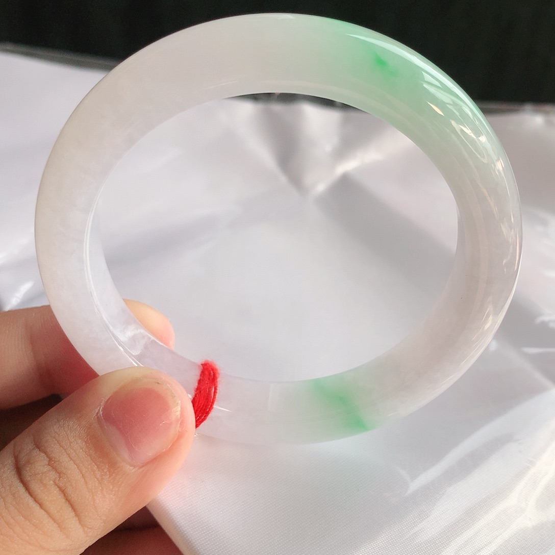 翡翠手镯未镶嵌54 天然缅甸a货翡翠2775