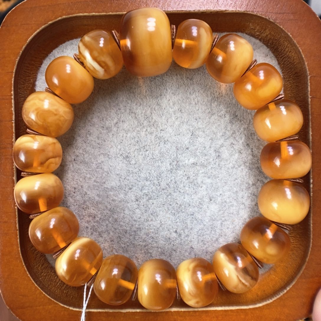 蜜蜡手串未镶嵌蜜蜡手串