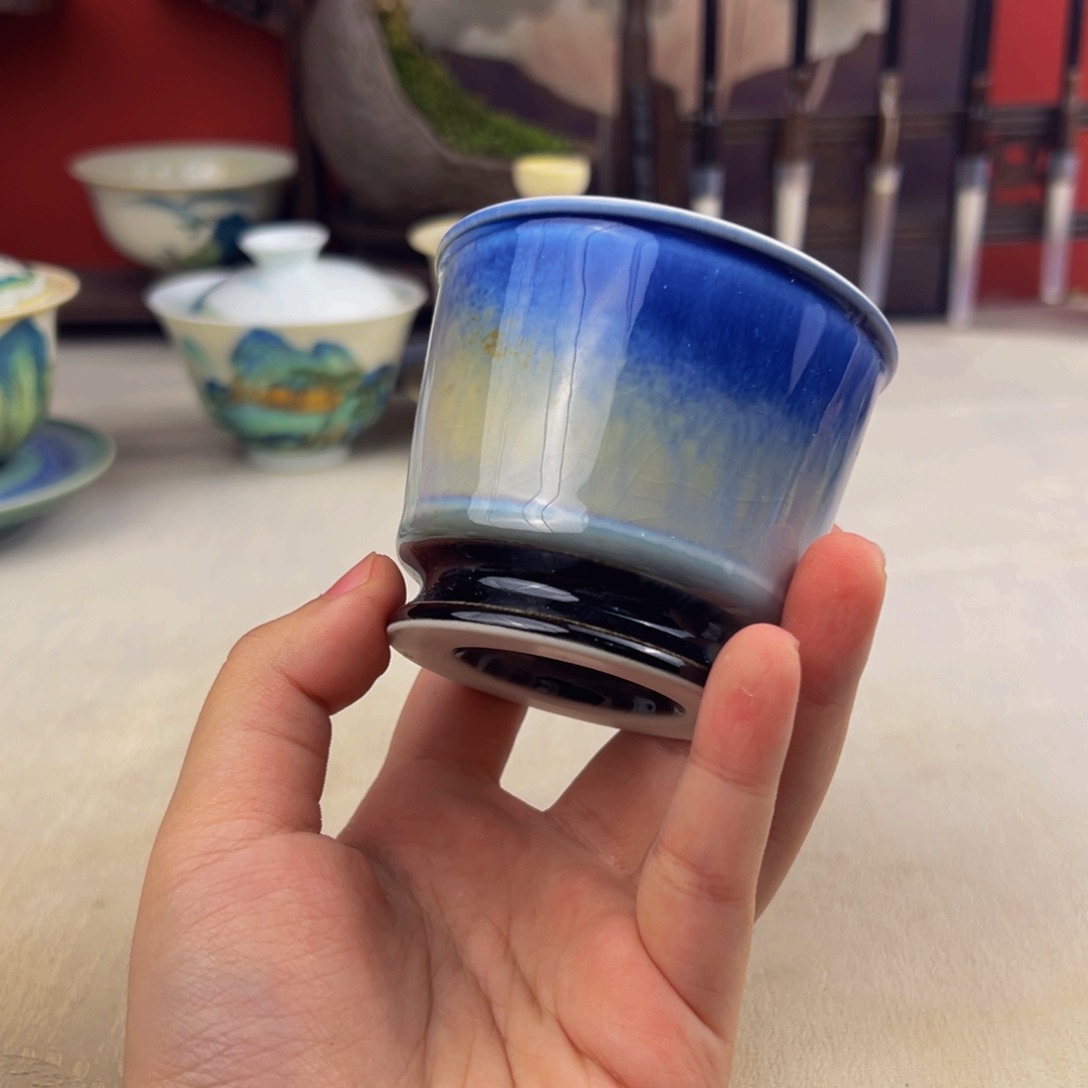 杯子纯手工柴烧主人杯