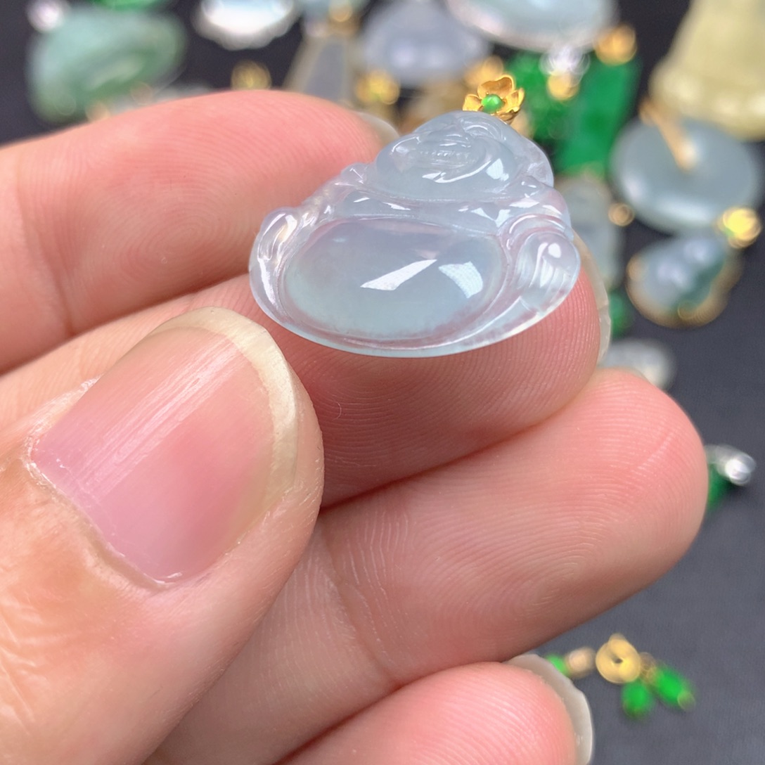 【闪购商品】颈饰18K金镶嵌翡翠翡翠