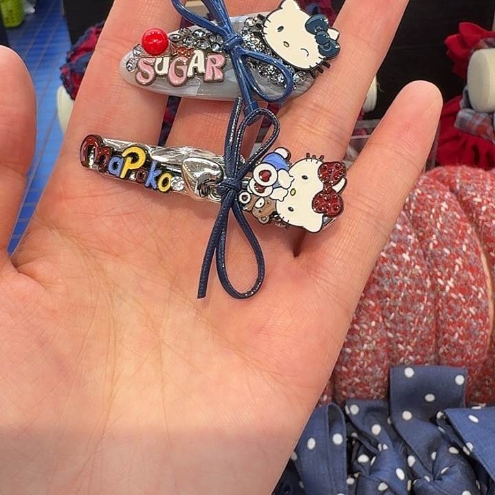 布艺铁合金猫头压夹