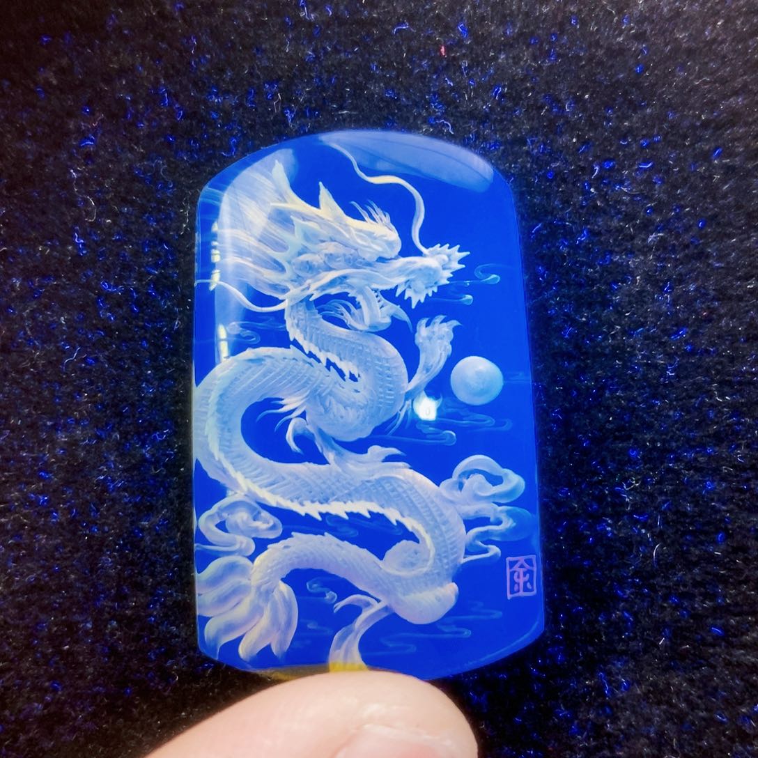 【闪购商品】未镶嵌颈饰蓝珀蓝珀阴雕