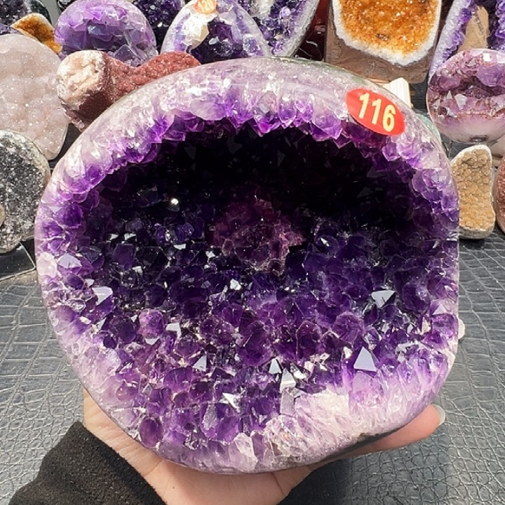 珠宝半成品紫晶未镶嵌