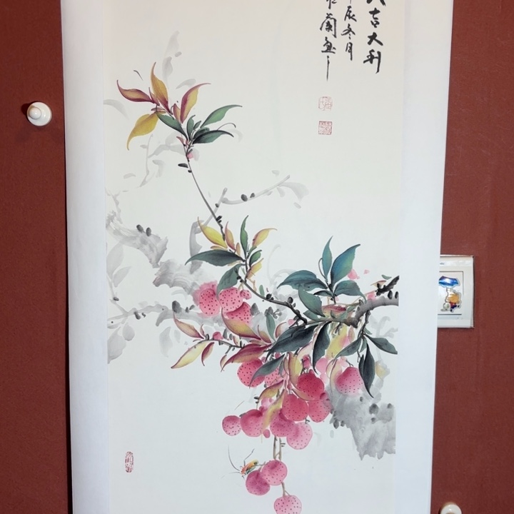 国画听兰老师花鸟