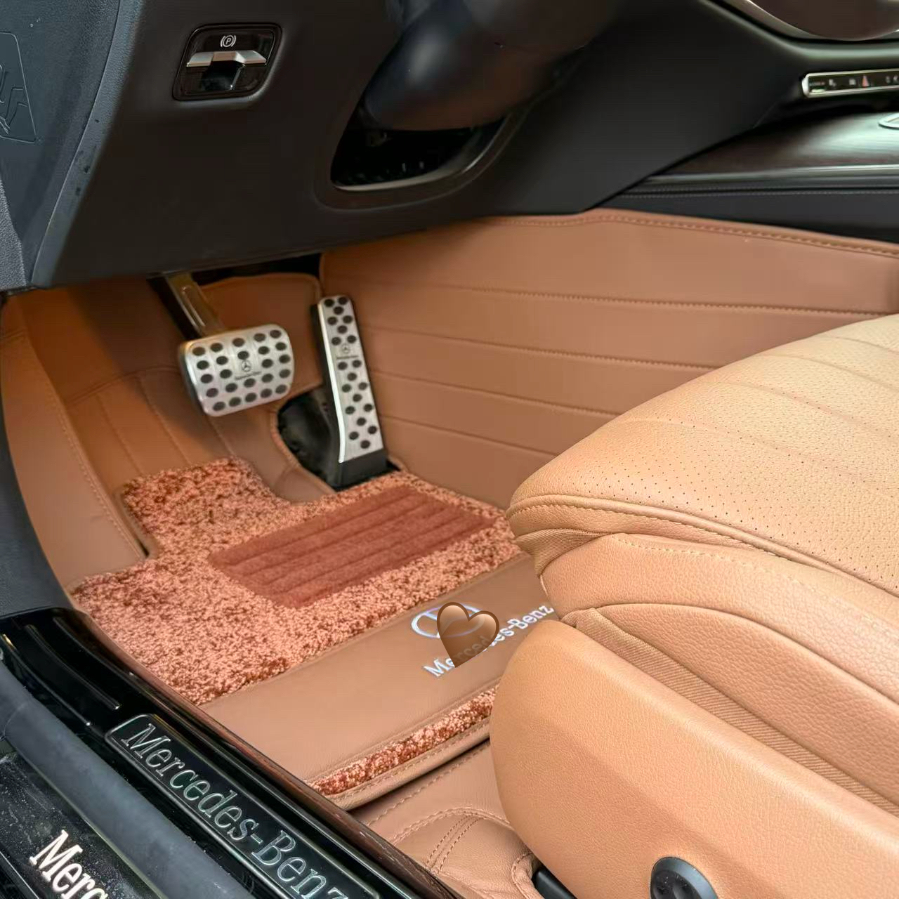 E300L GLC300L E260L C260L S400L真皮全包围汽车脚垫专用改装饰