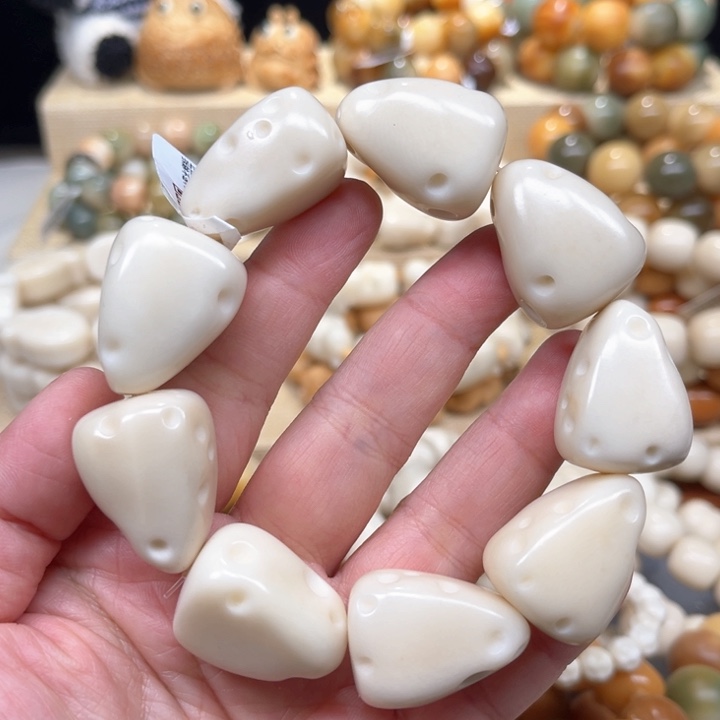菩提根/象牙果手串象牙果大三角奶酪微瑕1-16-70