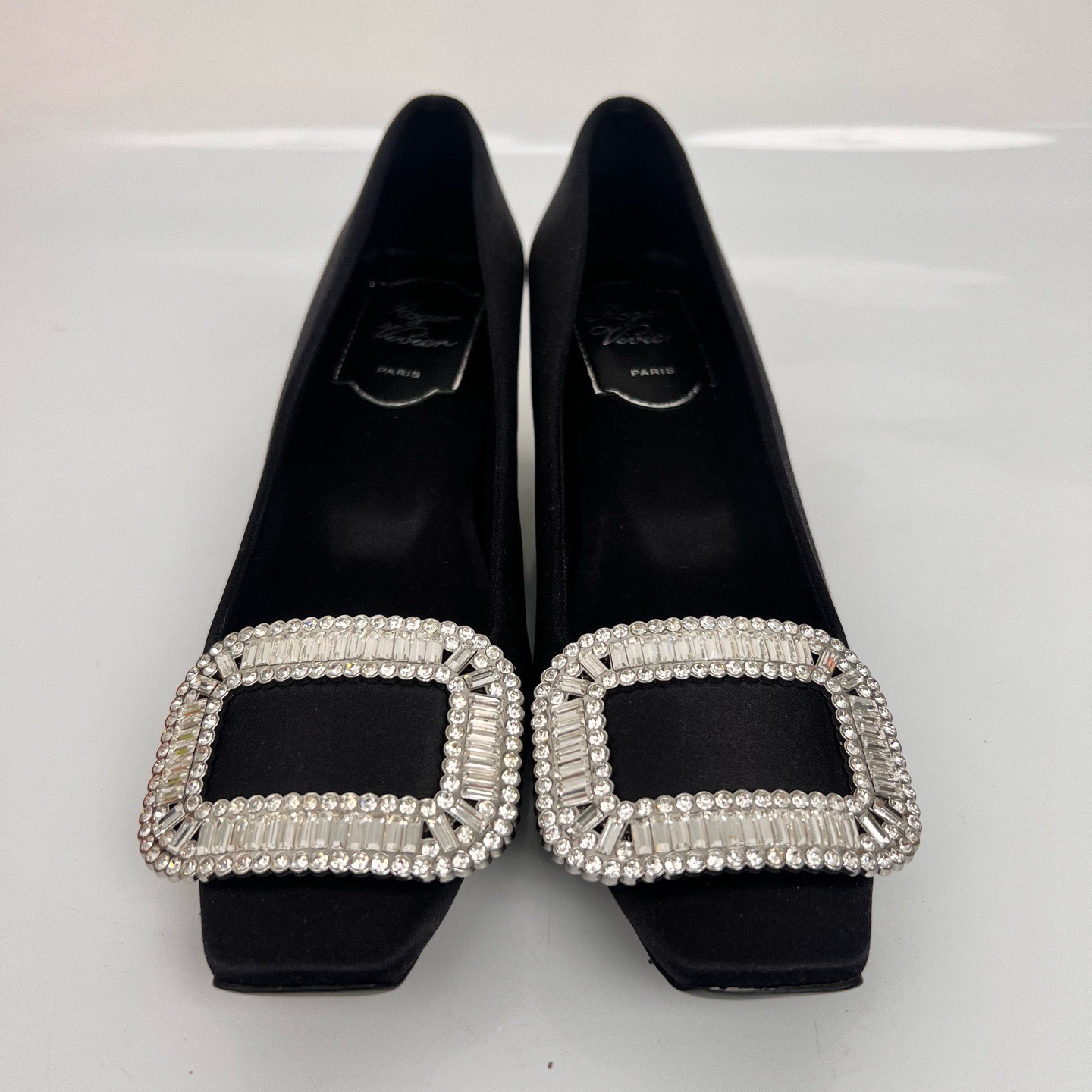 99新 Roger Vivier/罗杰·维威耶 钻扣高跟鞋/35码/99新/lz01977