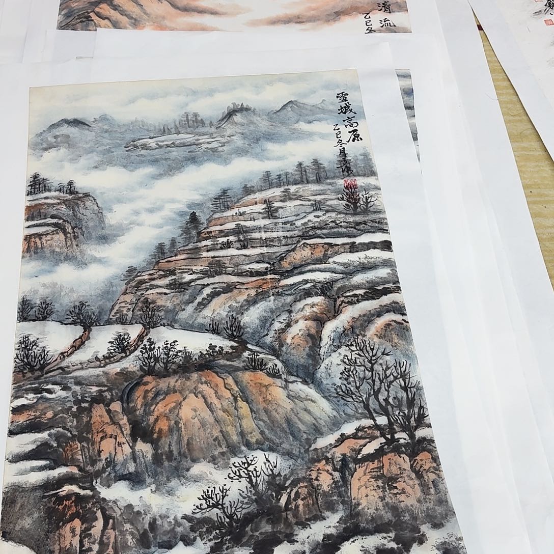 ****淡国画96.60手绘作品