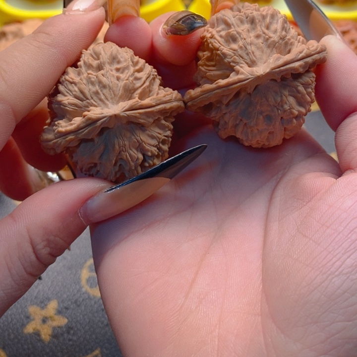 白狮子全品41尺寸文玩核桃