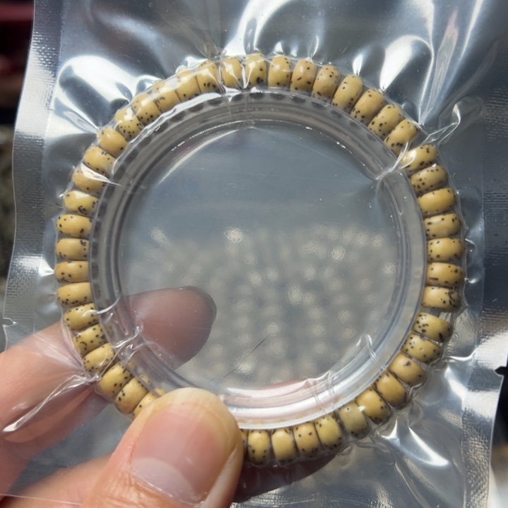 星月菩提手串药片8×4左右单圈