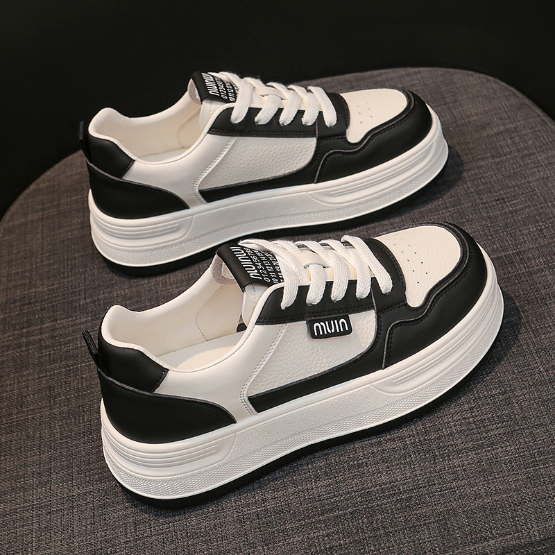 4.5cm熊猫小白鞋女鞋2025新爆款韩版ins潮牌百搭学生加绒板鞋子女