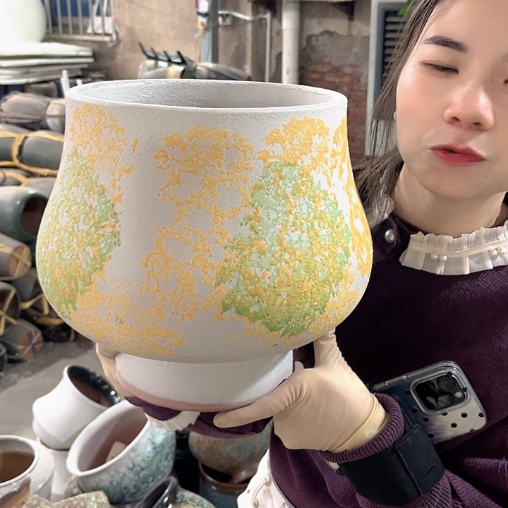 正品口22高25花盆……