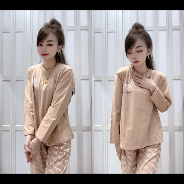 娜姐家2024断码高货长衣长裤睡衣套装04337