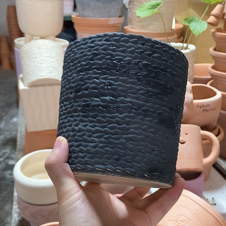 14×13 碳黑编织麻绳  粗陶