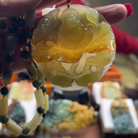 岫玉挂件未镶嵌挂件