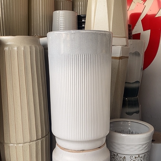 高腰渐变灰细纹大号口28高50福利