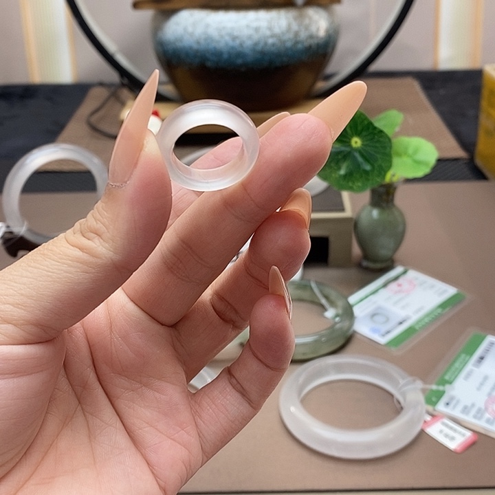 石英质玉银S925镶嵌颈饰