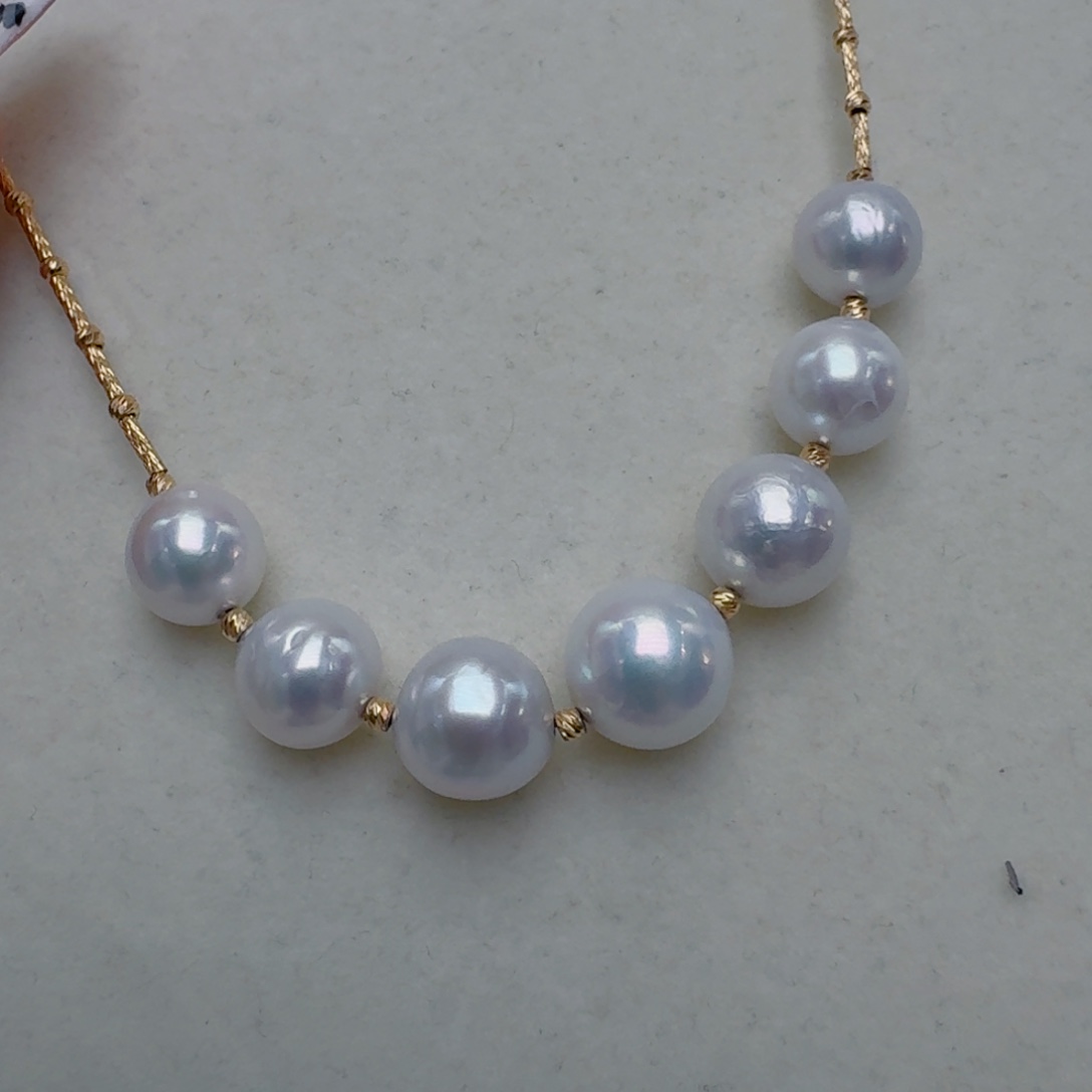 银S925镶嵌淡水珍珠颈饰@@bx117