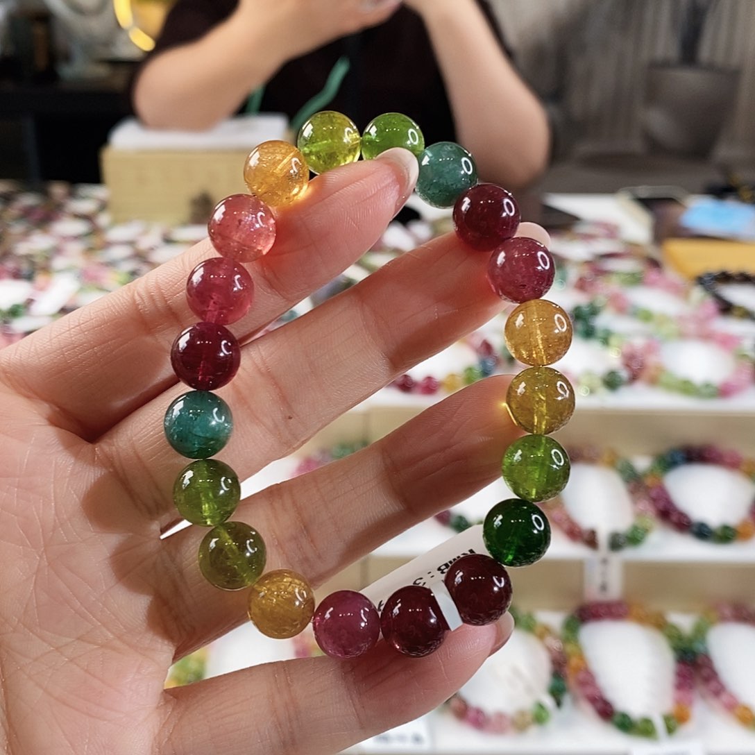 手串未镶嵌碧玺G2401单圈颜色微差