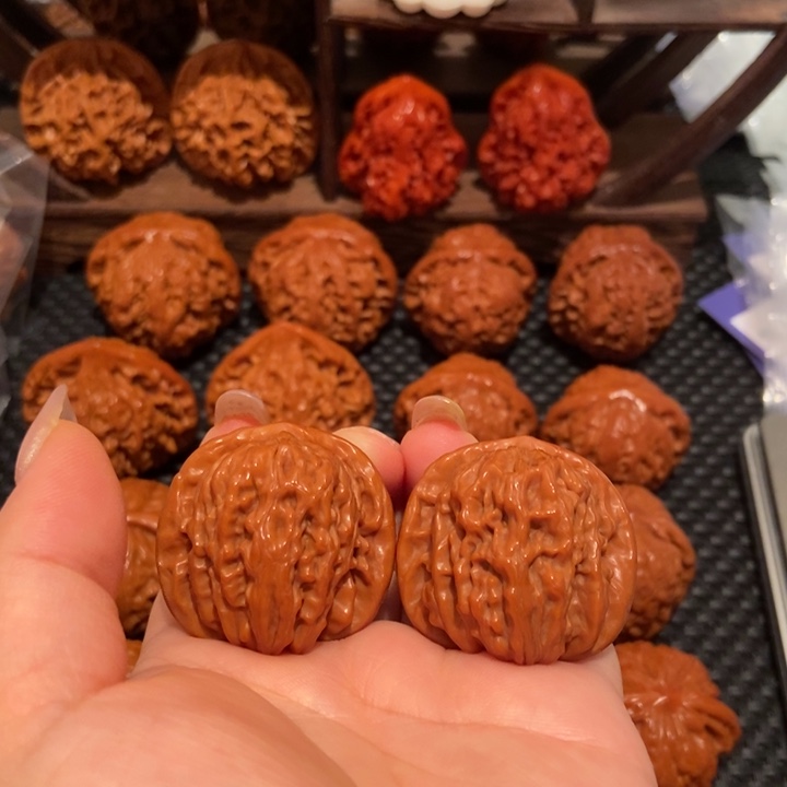 反***感文玩核桃把件36尺寸四座楼1861