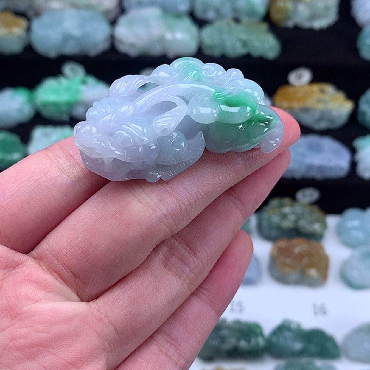 【闪购商品】翡翠颈饰未镶嵌貔貅
