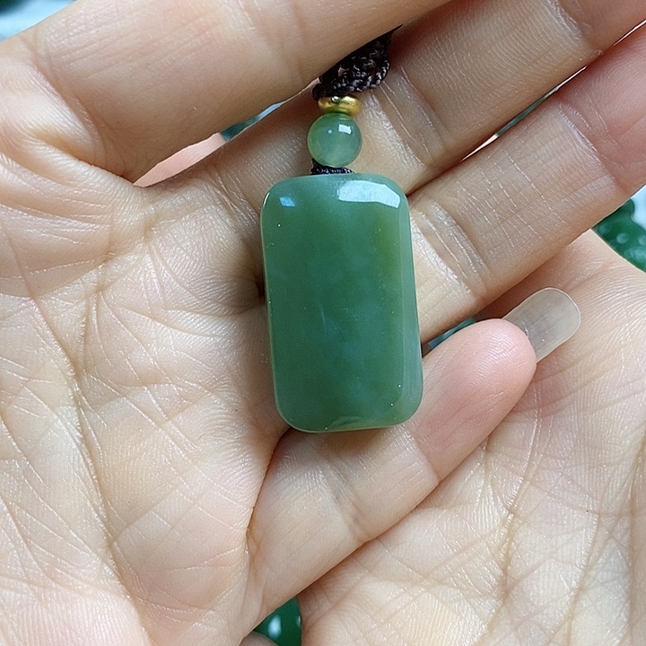 和田玉（碧玉）未镶嵌吊坠(不含链)