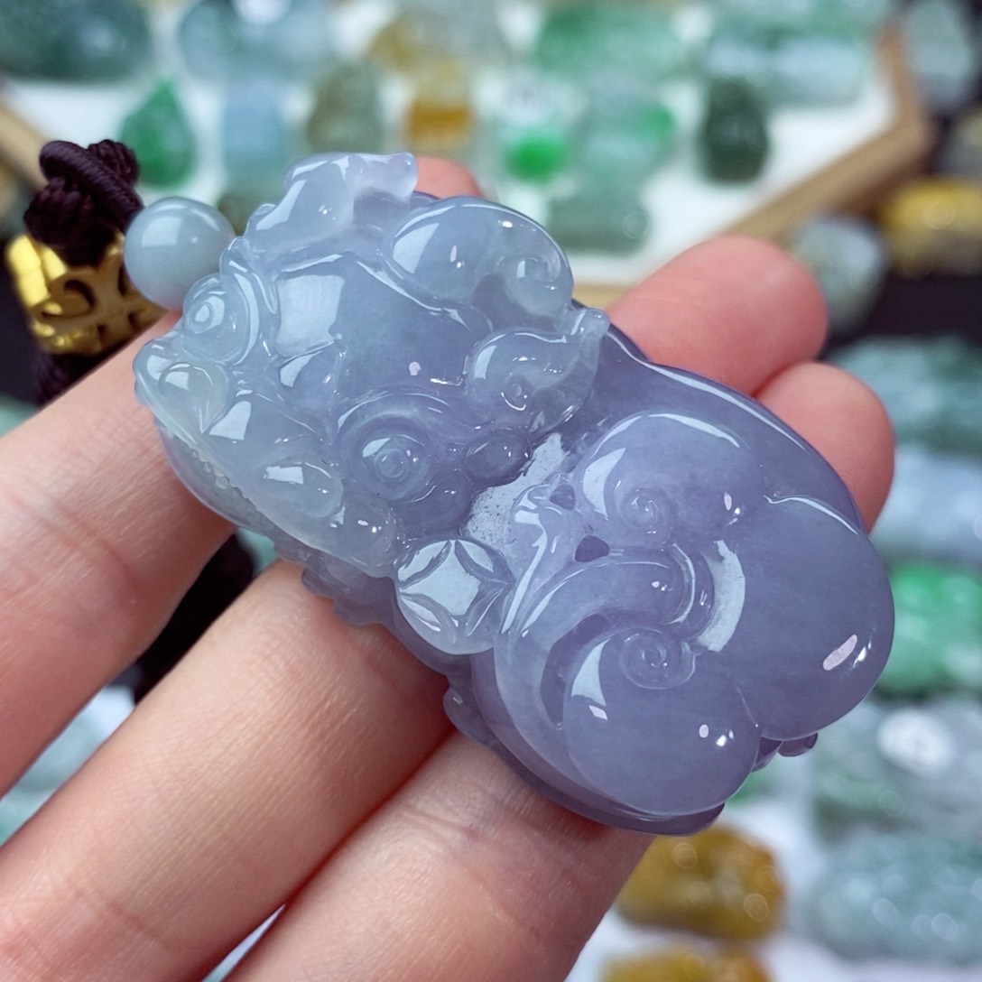 翡翠未镶嵌颈饰天然