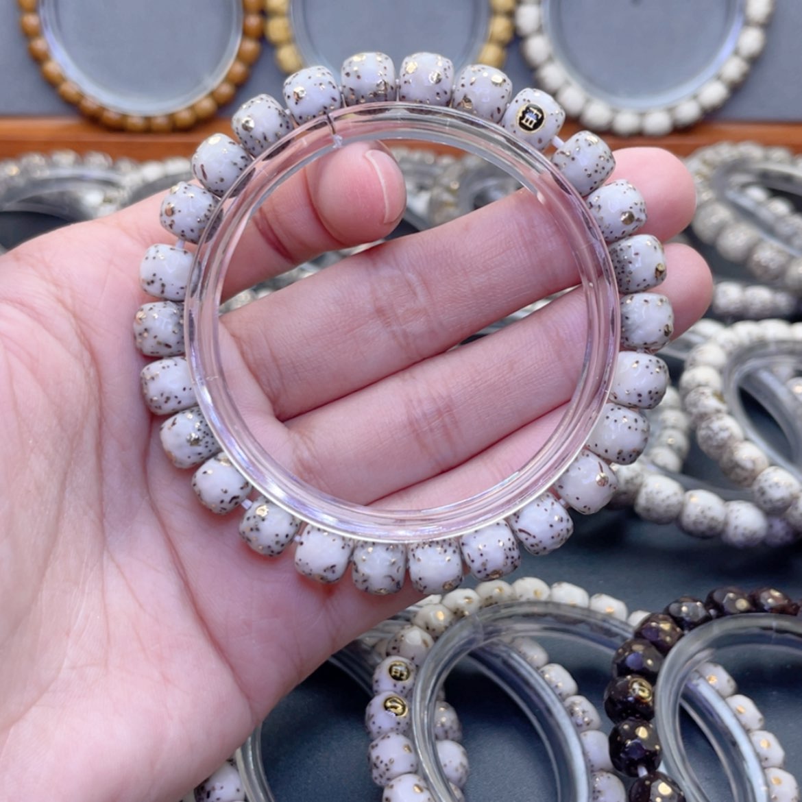 【闪购商品】星月菩提手串单金标大留白河豚