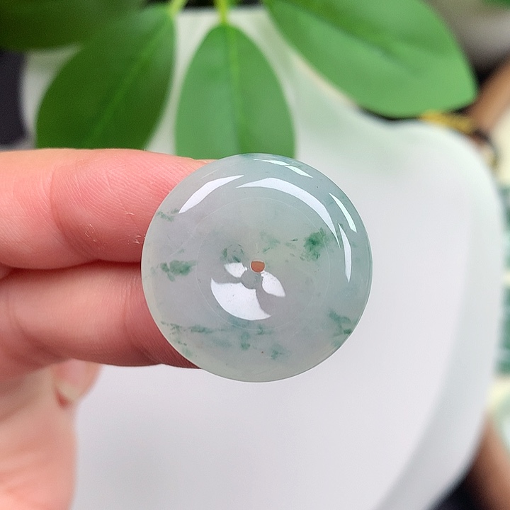 颈饰未镶嵌翡翠平安扣 24x5.2mm