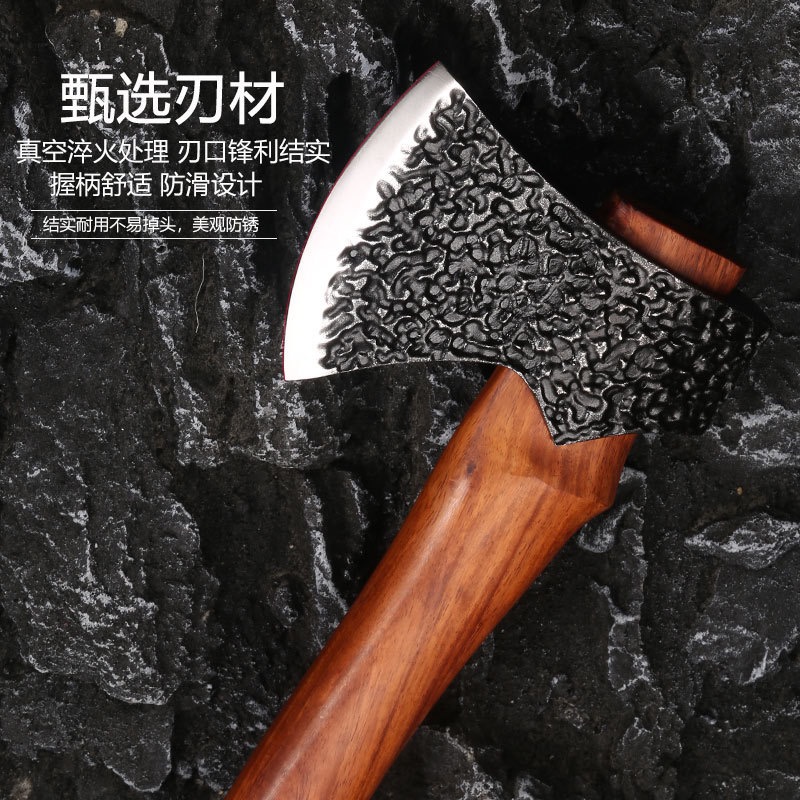 （裂风斧）锋利开刃斧头家用砍柴户外砍树斧开山斧手斧板斧剁骨伐木