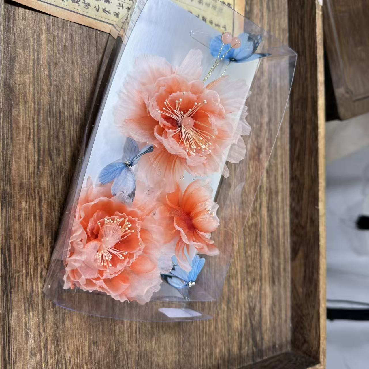 烫花红袖。前尘梦古风汉服配饰