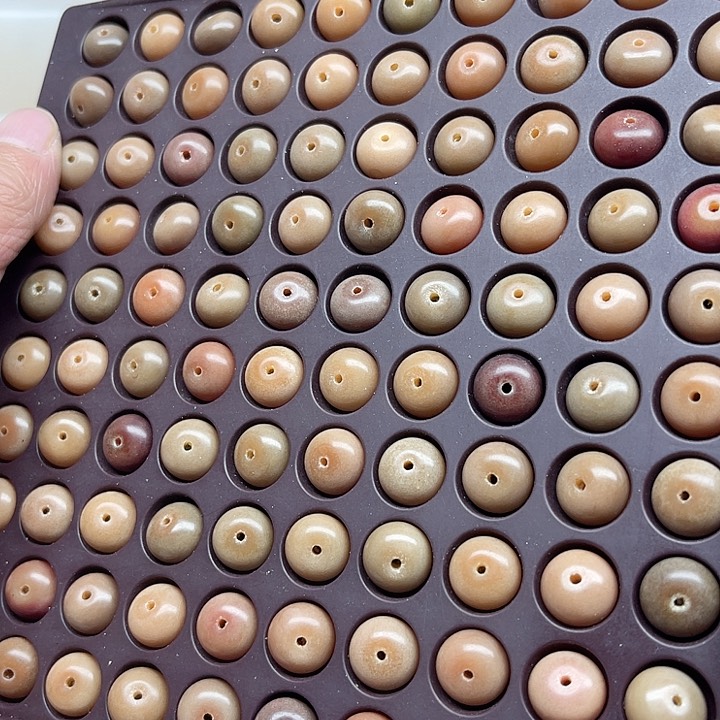 白玉菩提吊坠精品11-8蔓越莓算盘110颗