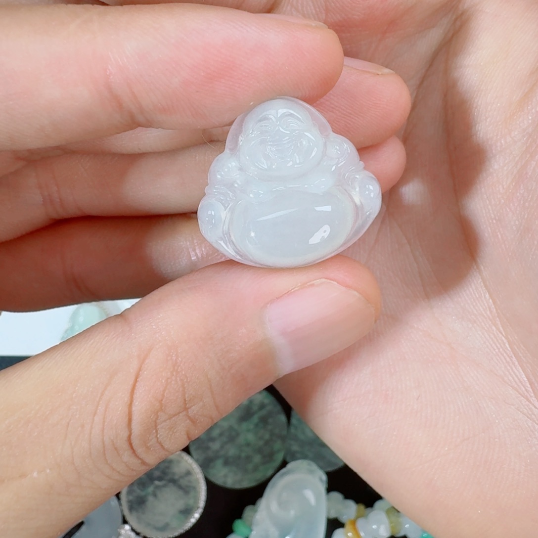 定制翡翠未镶嵌小****恰天然缅甸A货翡翠佛公