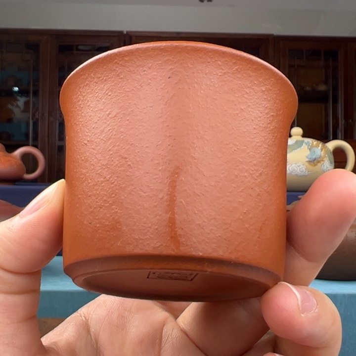 紫砂茶杯原矿朱泥主人杯