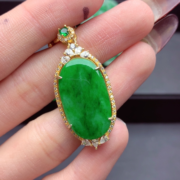 翡翠未镶嵌吊坠(不含链)