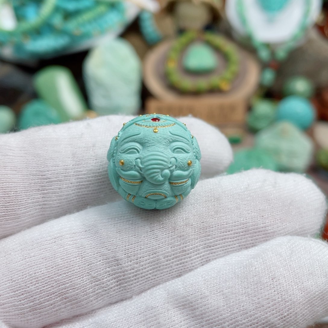 绿松石珠宝奇石未镶嵌