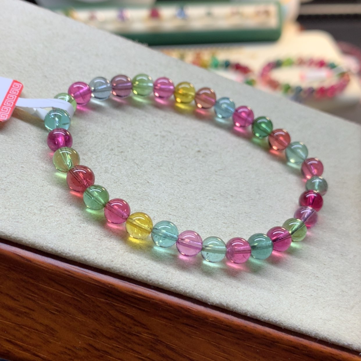 【闪购商品】碧玺手串未镶嵌糖果色