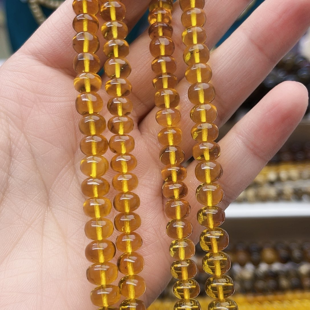 琥珀颈饰未镶嵌抚顺琥珀7