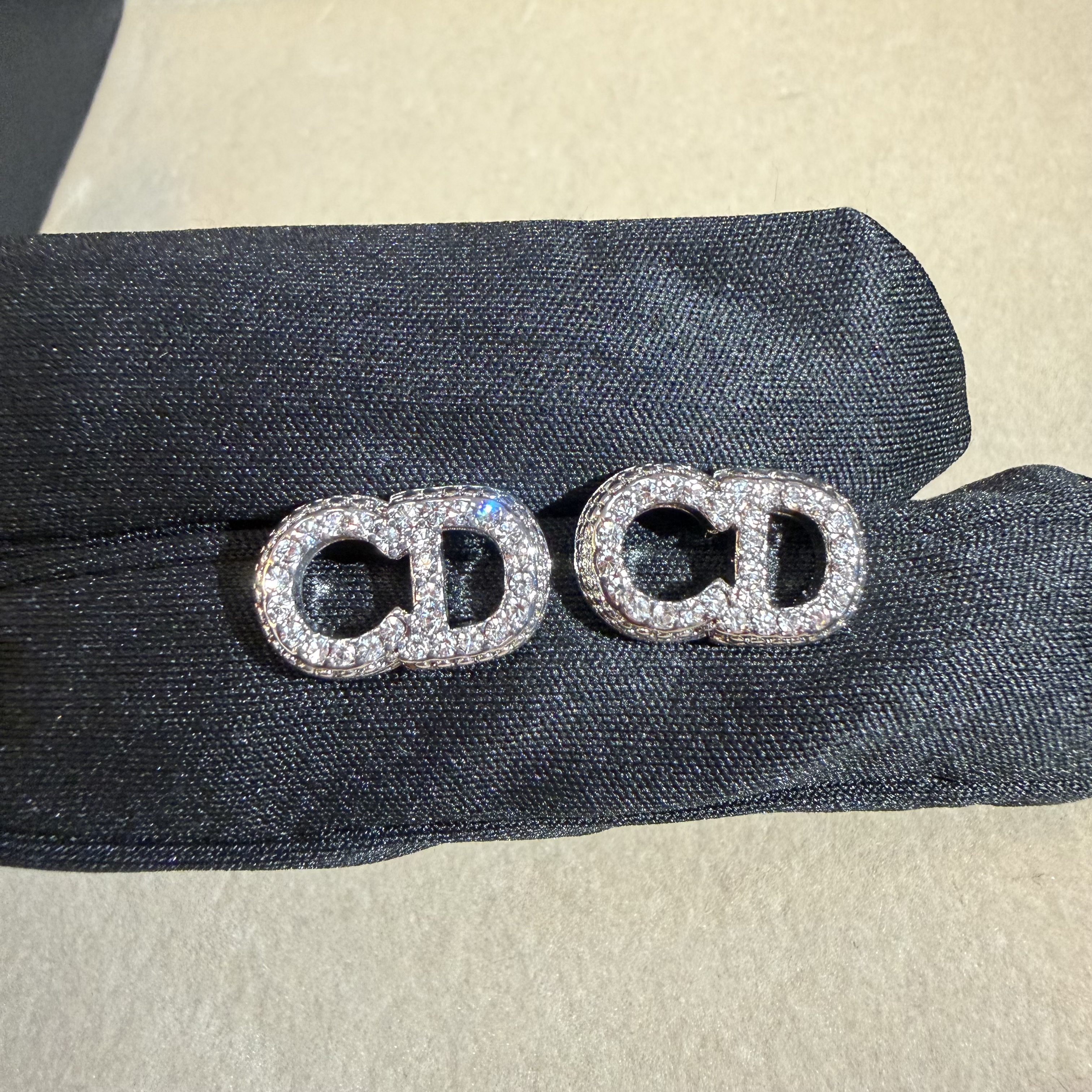 合金锆石耳饰 Eunoia Ner【S925银针CD经典款满钻耳钉】E0155