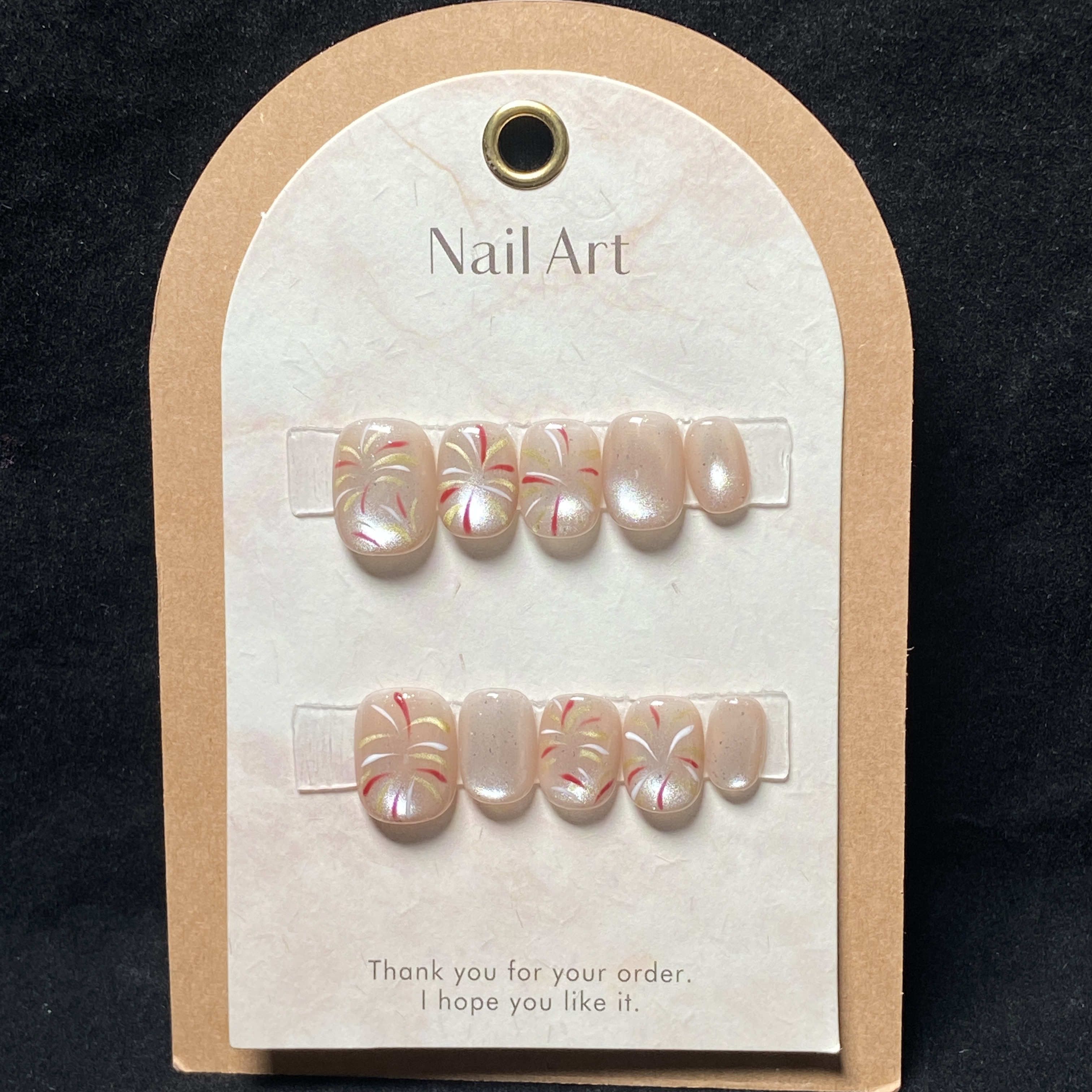 纯手工穿戴甲可爱穿戴式可拆卸重复使用工具包兔子显白红色夏季