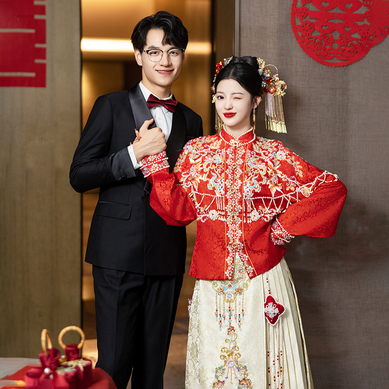 新中式秀禾服结婚马面裙婚服2025新款高端新娘嫁衣敬酒服出门礼服