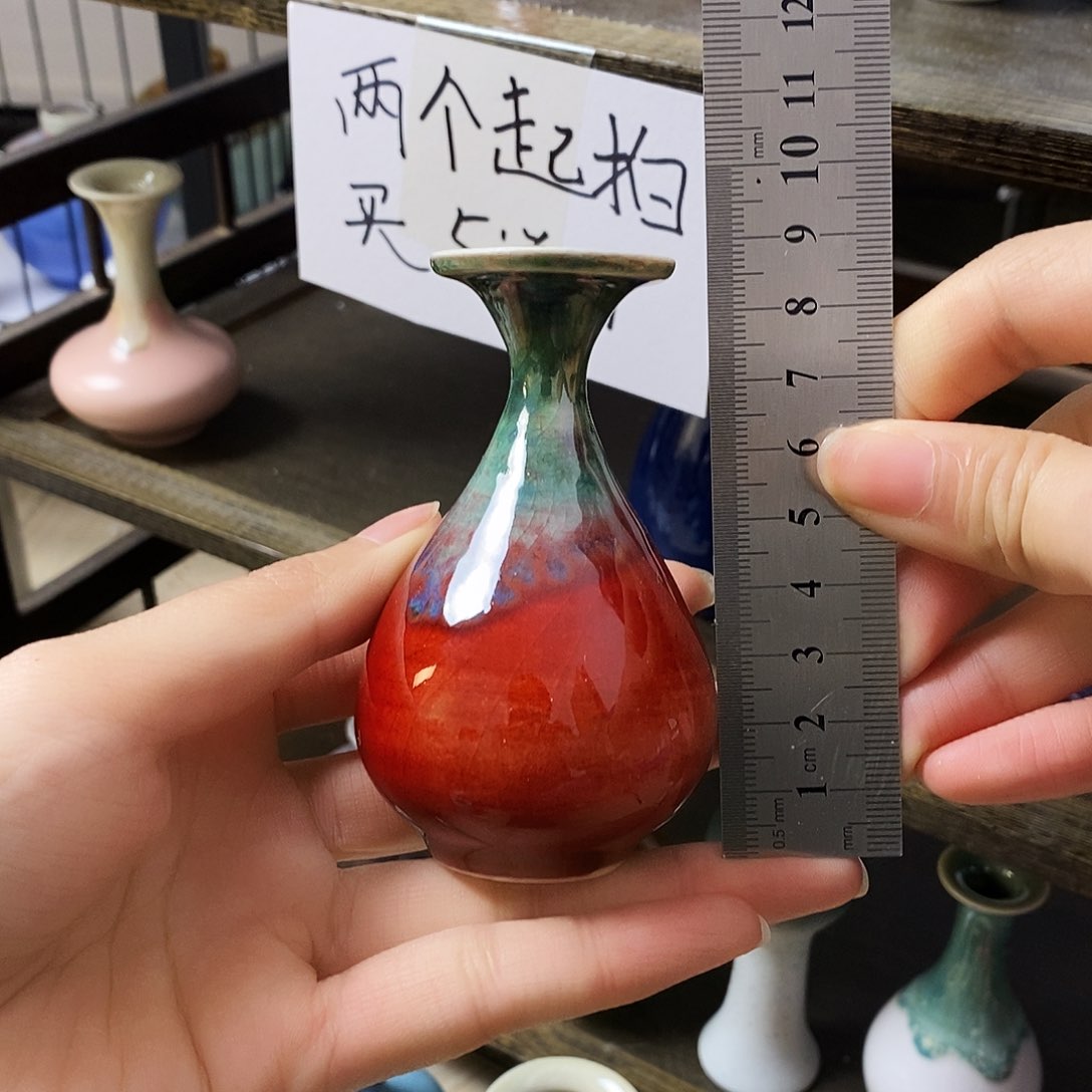 摆件S*景德镇高温陶瓷小花瓶