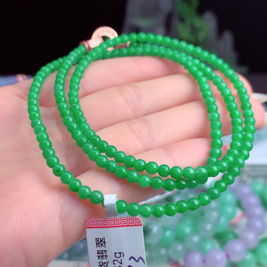 翡翠手链未镶嵌卡3.8