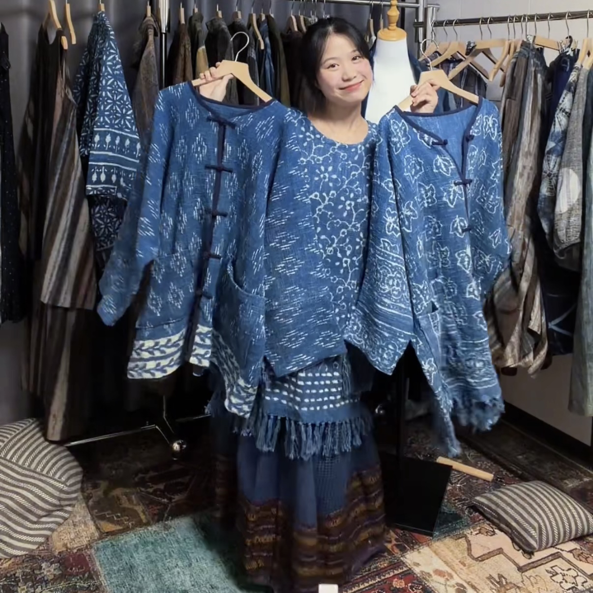 中式文艺棉麻长袖上衣女复古盘扣民族风显瘦秋季新款女装