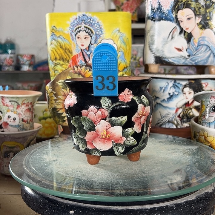 景德镇手绘花盆性价比超高