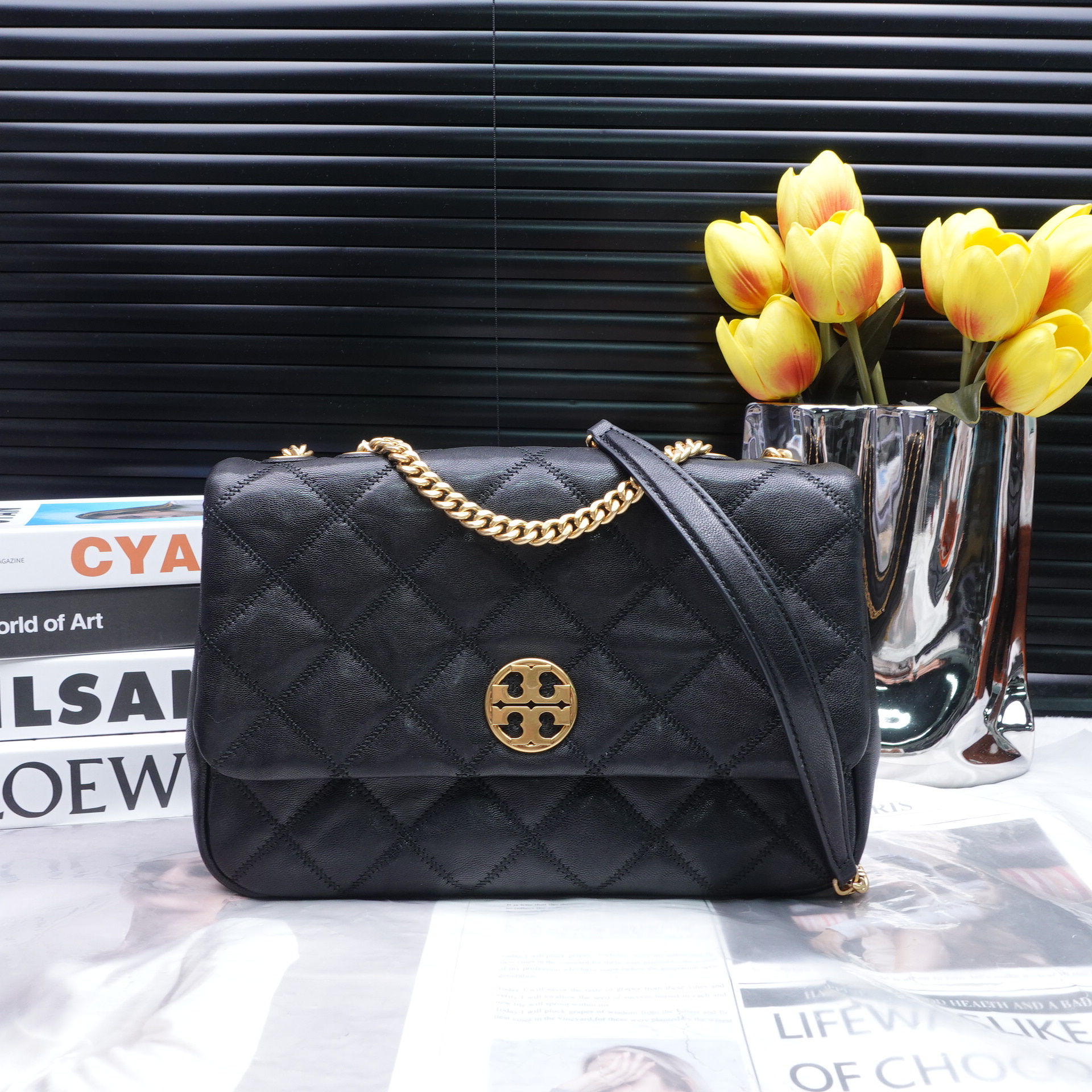 95新 TORY BURCH/汤丽柏琦 单肩包/T_ZY0000  T10307439