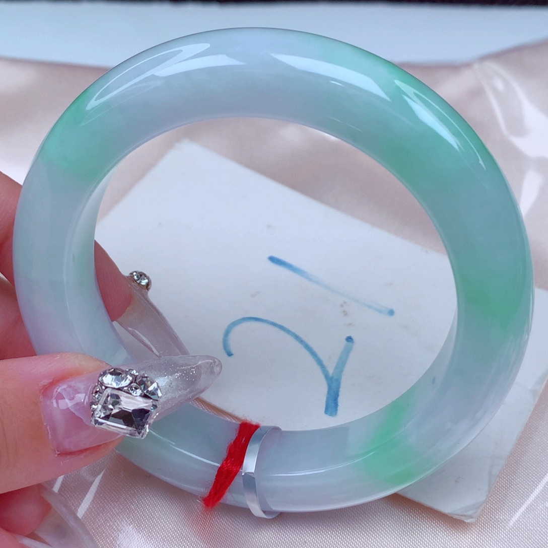 翡翠手镯未镶嵌天然缅甸翡翠A货手镯