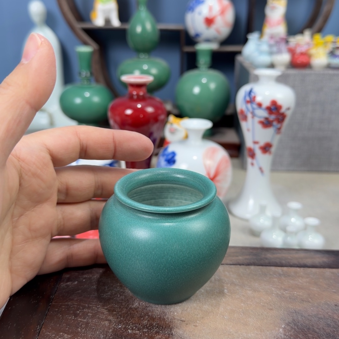 陶瓷手工小花器摆件