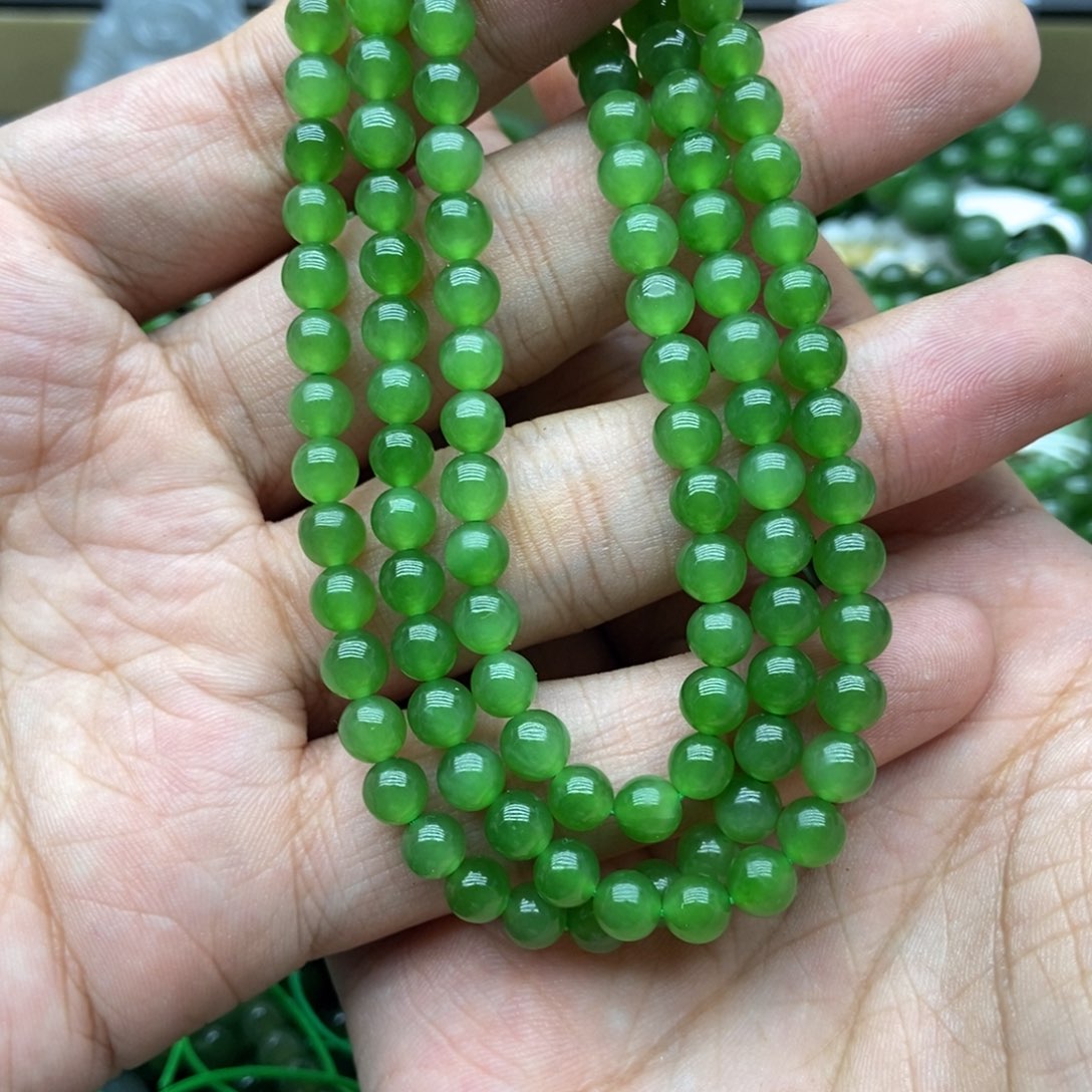 和田玉（碧玉）未镶嵌项链