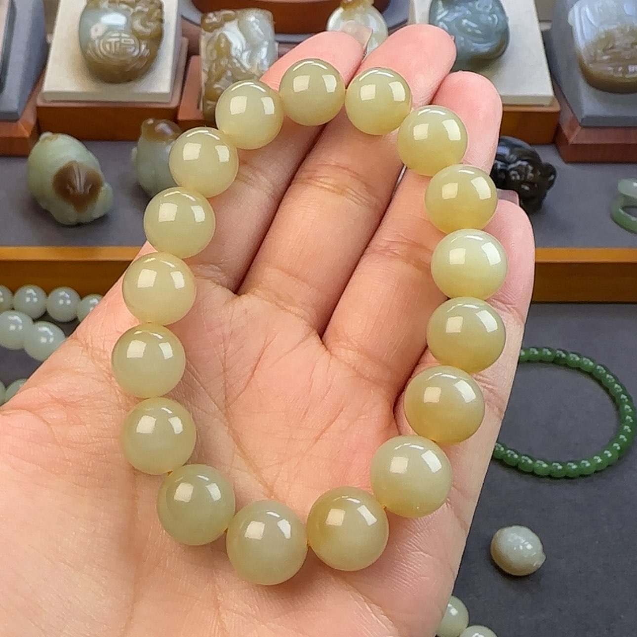 【闪购商品】和田玉手串未镶嵌悦*